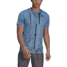 adidas Tennis-Tshirt Club Graphic Tee blau Herren